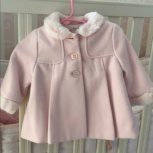 Light pink baby pea coat. Brand new. Never worn.